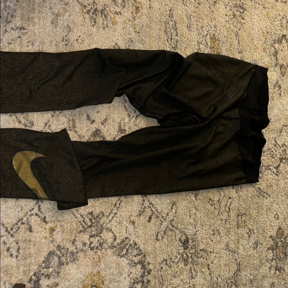 Nike pro Leggings with Gold Swoosh